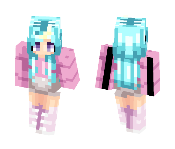 skin trade with RaspberryNarwhal - Female Minecraft Skins - image 1