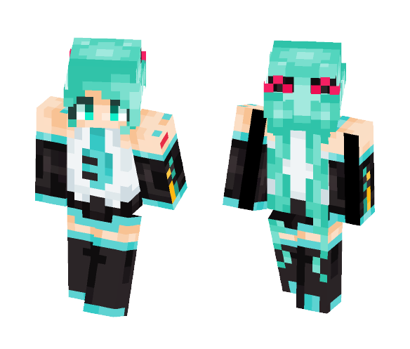 [V3] Hatsune Miku ♥ Tegan - Female Minecraft Skins - image 1
