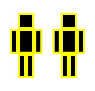 Yellow on Black 'glowline effect' - Interchangeable Minecraft Skins - image 2