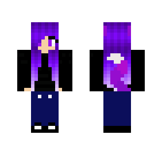 PurPLE And BLaCk WoLfIE girl