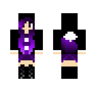 purple and black wolf girl