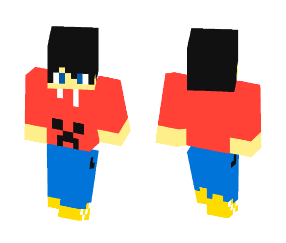 Creeper Hoodie Dude - Male Minecraft Skins - image 1