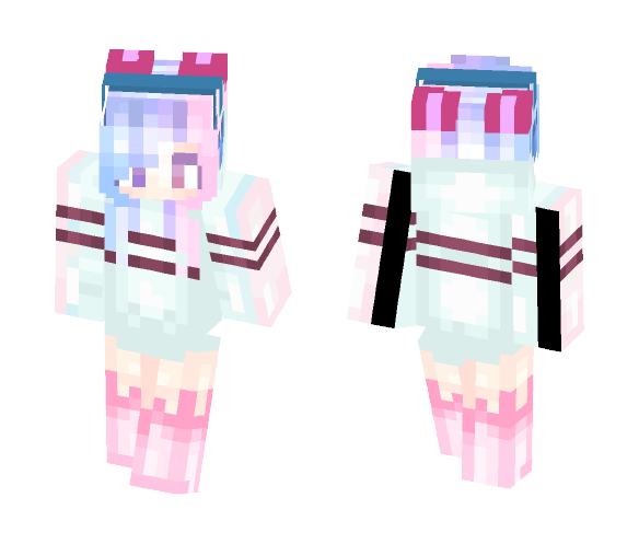Listening Music~// Yumi - Female Minecraft Skins - image 1