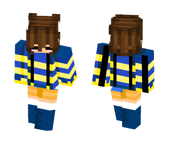 ~|Outer Frisk|~ - Female Minecraft Skins - image 1