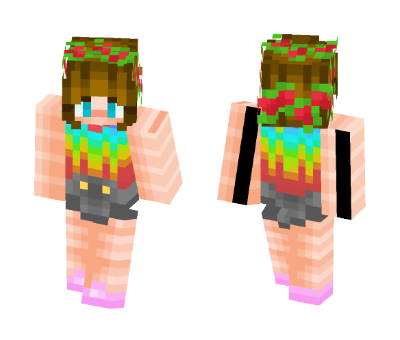 Rainbow T-Shirt *ᔕᗢℱ૪ - Female Minecraft Skins - image 1