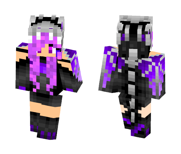 Download Free Ender Girl Skin for Minecraft image 1 Ender Girl - Girl Minecraft Skins - image 1
