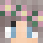 Flower crown girl- Julie - Flower Crown Minecraft Skins - image 3