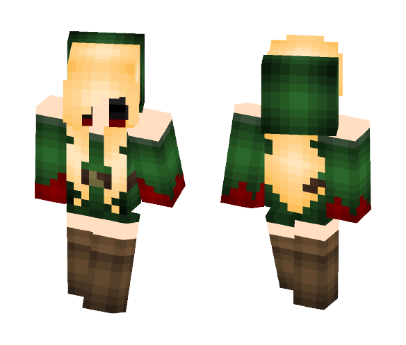 Ben Drowned Girl - Girl Minecraft Skins - image 1