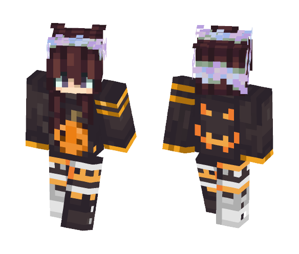 Download Free Da HaLlOWeEn girl Skin for Minecraft image 1 Da HaLlOWeEn girl - Girl Minecraft Skins - image 1