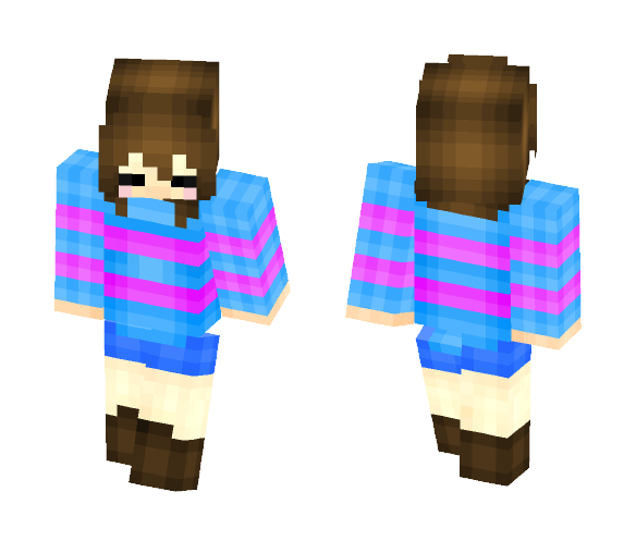 Frisk (undertale skin collection) - Female Minecraft Skins - image 1