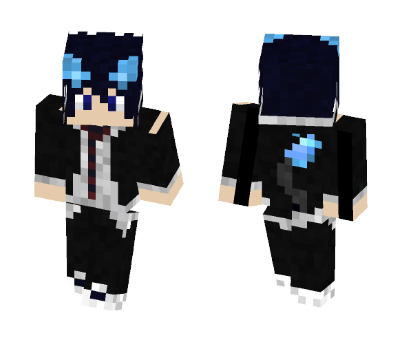Download Free Rin Okumura (blue exorcist) Skin for Minecraft image 1 Rin Okumura (blue exorcist) - Male Minecraft Skins - image 1