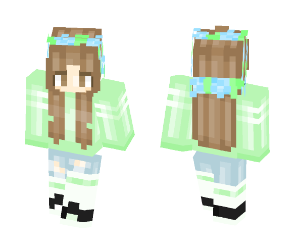 Download Free Haz3lnut Skin for Minecraft image 1 Haz3lnut - Female Minecraft Skins - image 1