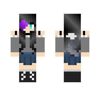 wolf girl (with skirt) - Girl Minecraft Skins - image 2