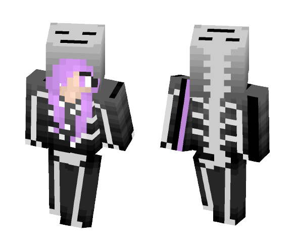 Halloween - Skeleton Girl - Girl Minecraft Skins - image 1