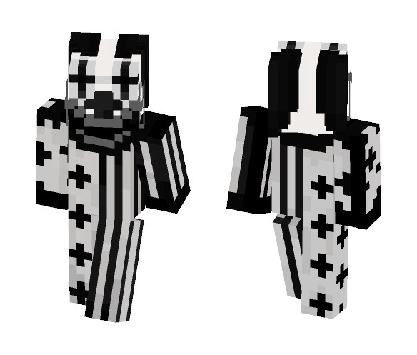 Download Free ~Black And White Clown~ Skin for Minecraft image 1 ~Black And White Clown~ - Interchangeable Minecraft Skins - image 1