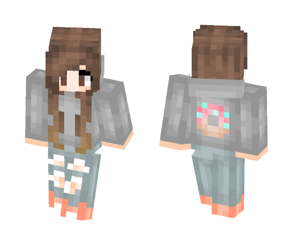 Donut Hoodie - Female Minecraft Skins - image 1