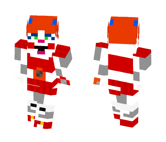 Download Free FNAF Sister location Baby Skin for Minecraft image 1 FNAF Sister location Baby - Baby Minecraft Skins - image 1