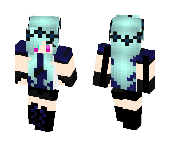 Download Free Cute Ocean Girl Skin for Minecraft image 1 Cute Ocean Girl - Cute Girls Minecraft Skins - image 1