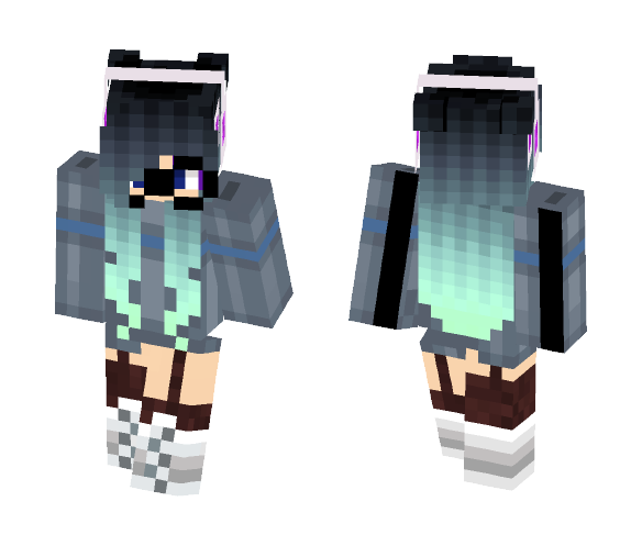Cute Girl W/ Glasses - Cute Girls Minecraft Skins - image 1