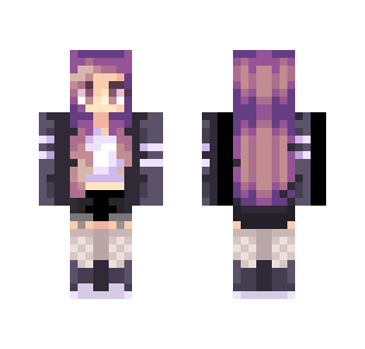 Cataclysm | Purple Overload - Female Minecraft Skins - image 2