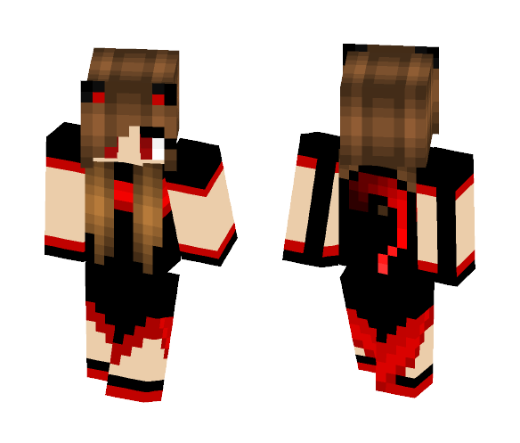 Cute Vampire Cat Girl - Cat Minecraft Skins - image 1