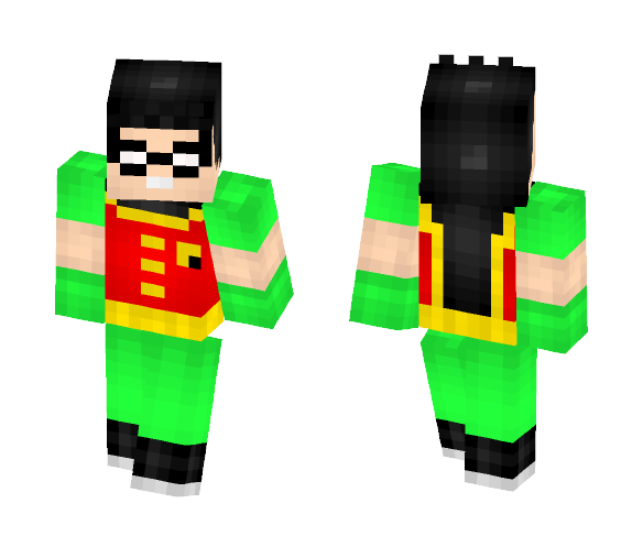 Download Free Robin teen titans Skin for Minecraft image 1 Robin teen titans - Male Minecraft Skins - image 1