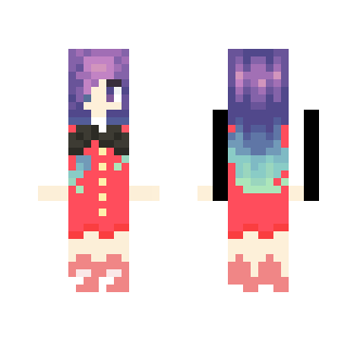 Polite Girl Red Dress - Girl Minecraft Skins - image 2