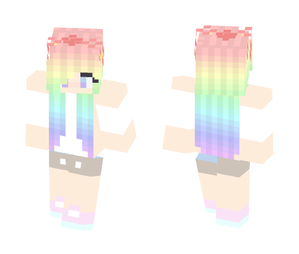 Download Free Hippie Girl Skin for Minecraft image 1 Hippie Girl - Girl Minecraft Skins - image 1
