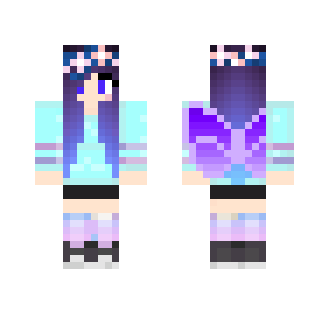 Ombre Hair Girl Wings