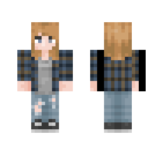 Dirty Blonde Flannel Girl