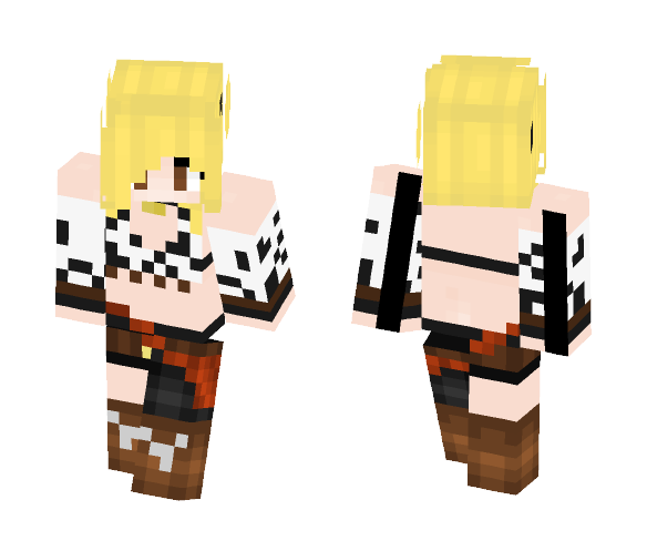 Download Free Lucy Heartfilia Taurus Star Dress Skin for Minecraft image 1 Lucy Heartfilia Taurus Star Dress - Female Minecraft Skins - image 1