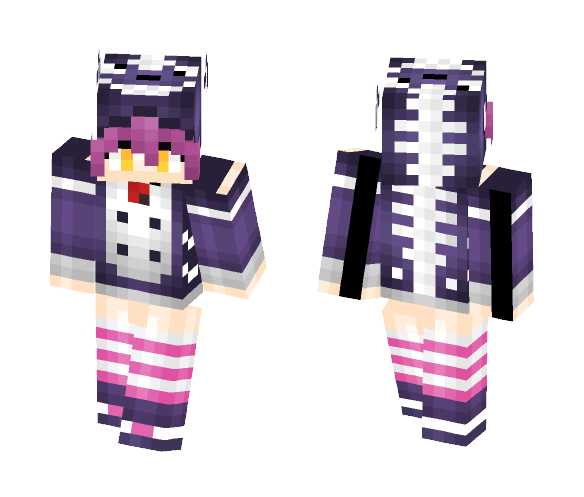 Cheshire Cat Girl - Cat Minecraft Skins - image 1