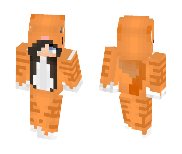 Female cat onesie - Cat Minecraft Skins - image 1
