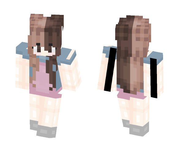 Download Free Little pale girl - ♡~ Skin for Minecraft image 1 Little pale girl - ♡~ - Girl Minecraft Skins - image 1