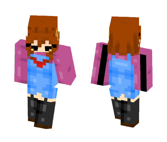 Undertale- Frisk (another version) - Female Minecraft Skins - image 1