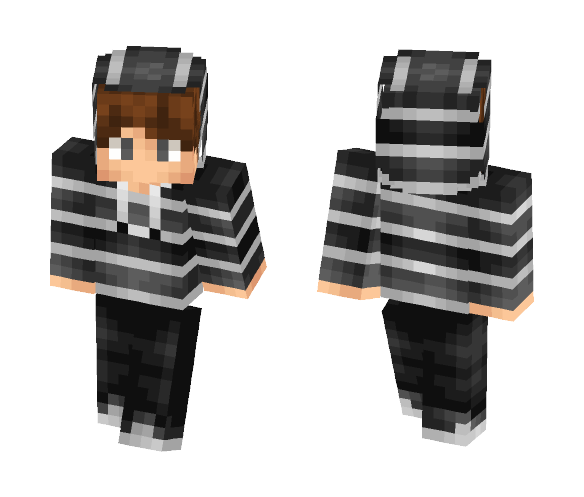 Gray Hoodie Boy - Boy Minecraft Skins - image 1