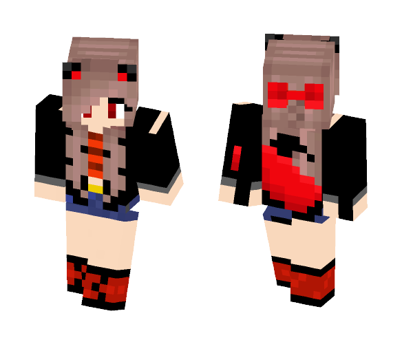 Download Free cute fox girl Skin for Minecraft image 1 cute fox girl - Cute Girls Minecraft Skins - image 1