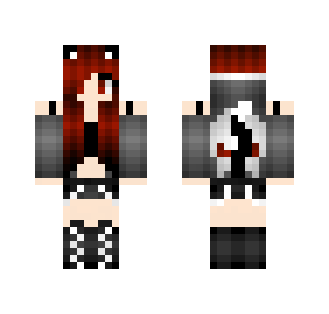 Evil Deman Cat Girl | Skeleton Hood