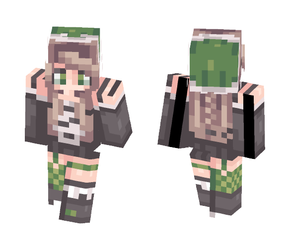 Download Free Totoro Girl Skin for Minecraft image 1 Totoro Girl - Girl Minecraft Skins - image 1