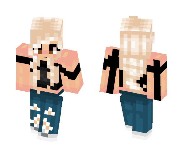✡バブル✡ Ripped jeans - Female Minecraft Skins - image 1