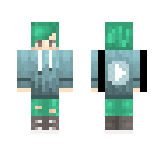 ~Sea Green Youtuber~ - Male Minecraft Skins - image 2