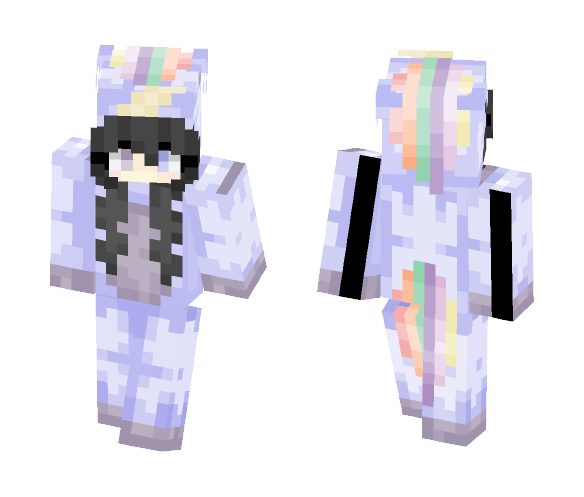 ~100 Subscribers!!!~ (Blue Unicorn) - Female Minecraft Skins - image 1