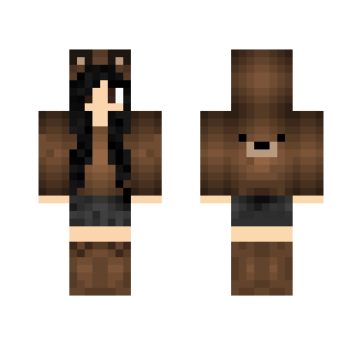 Bear hoodie skin