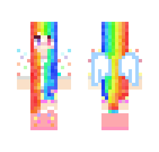 Another verison of rainbow bal - Female Minecraft Skins - image 2