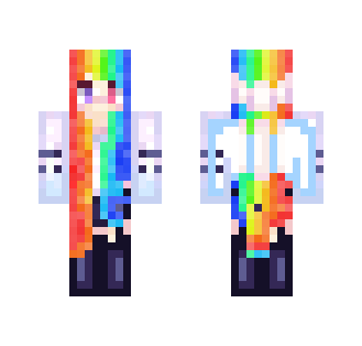 Rainbow Gal 2.0 school girl style