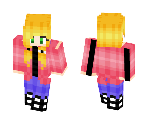 Pink Pineapples - 3D Art - Female Minecraft Skins - image 1