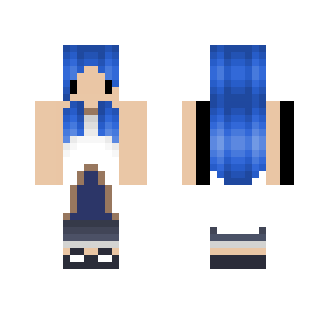 Cute Blue Girl - Cute Girls Minecraft Skins - image 2
