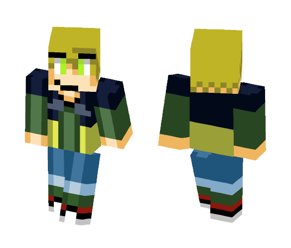 A Smiley Golden Trashbag. - Male Minecraft Skins - image 1