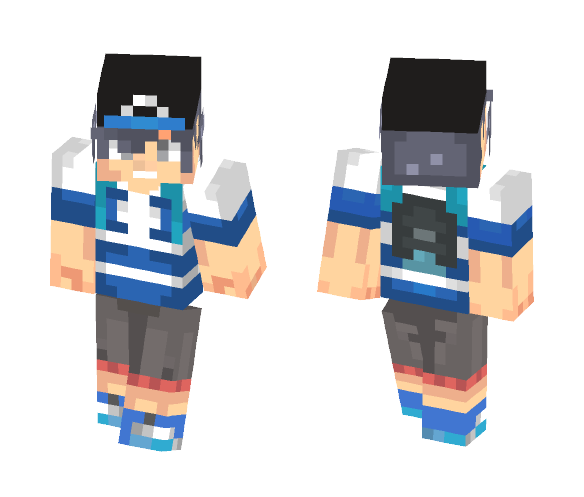 Pokémon Sun and Moon trainer - Male Minecraft Skins - image 1
