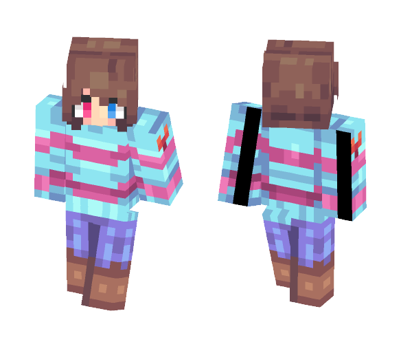 Yandere Frisk - Female Minecraft Skins - image 1